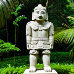 San Agustin Archaeological Park**

"A stone statue from San Agustin Archaeological Park, Colombia, depicting a stylized human figure with intricate carvings, surrounded by lush green vegetation, daytime, perfect anatomy, correct proportions, natural pose, safe for work, appropriate content, fully clothed, professional photography, high quality."

**